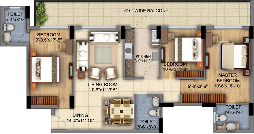 Stunning 5 Bedroom Detached Duplex with swimming pool